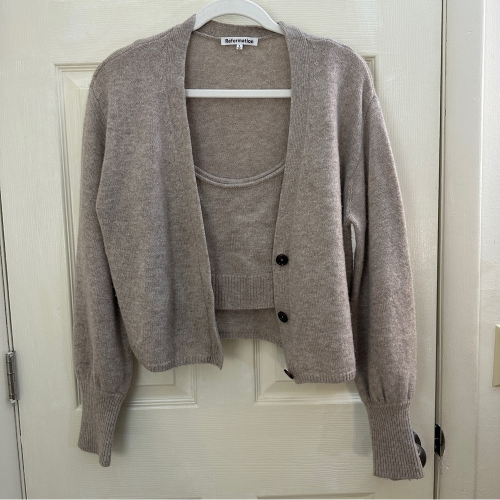 Reformation Cardigan Set